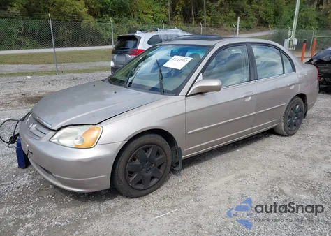 2002 Honda Civic Ex from USA, damaged, VIN 2HGES26722H529370